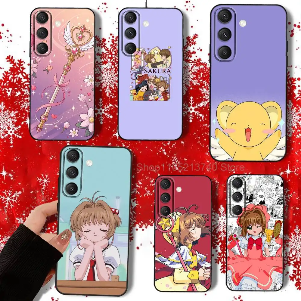S-SakuraS Comic CardcaptorS Telefoonhoesje voor Samsung S22, S24, S25, S23, S20, S30, S21, Ultra, Plus, 5G, Fe, Lite schokbestendige duurzame Cover