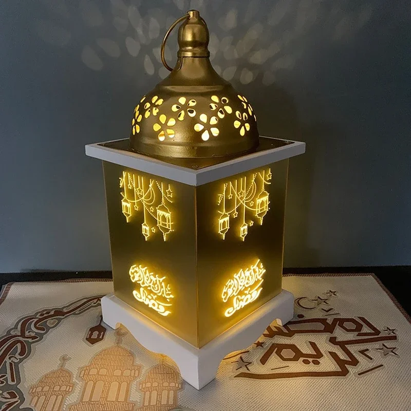 2023 Eid Mubarak Festival musulmano Decor Supplie Lanterna a luce LED Ornamento appeso Ramadan Kareem Decorazione per la festa dell'evento a casa