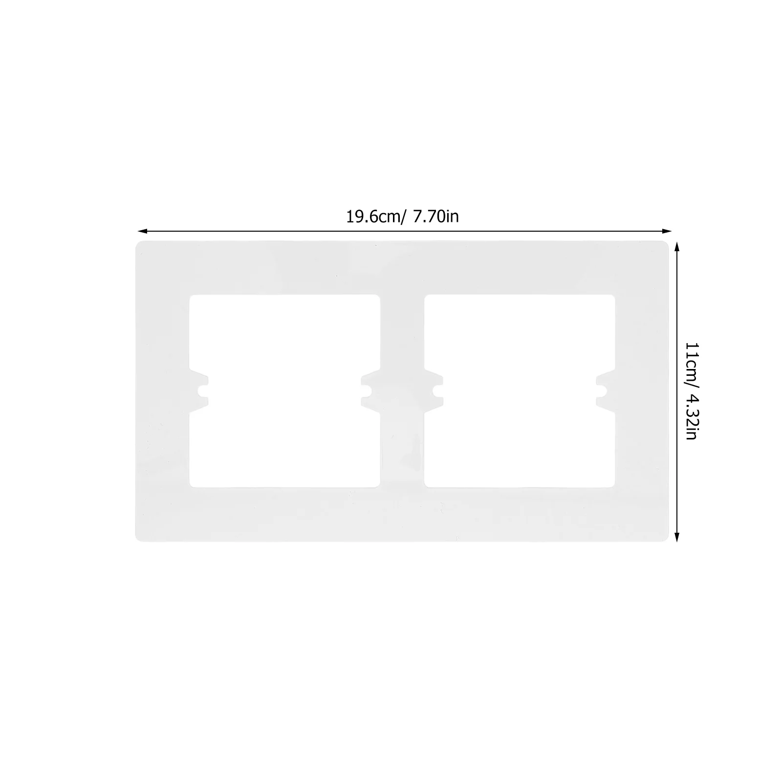 2 قطعة غطاء مقبس التبديل لوحة 86-نوع فارغة غطاء فاصل للمنزل مكتب فندق الغبار منفذ ديكور يغطي