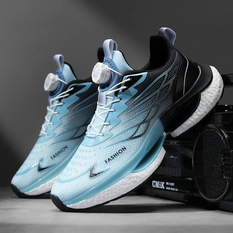 

Мужские кроссовки, легкие эластичные уличные дышащие повседневные кроссовки на толстой подошве