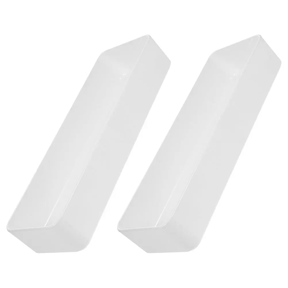 

2 Pcs Divided Drawer Box Kitchen Drawer Organizer Storage Box Spoon Fork Knife Chopstick Large Capacity Adjustable