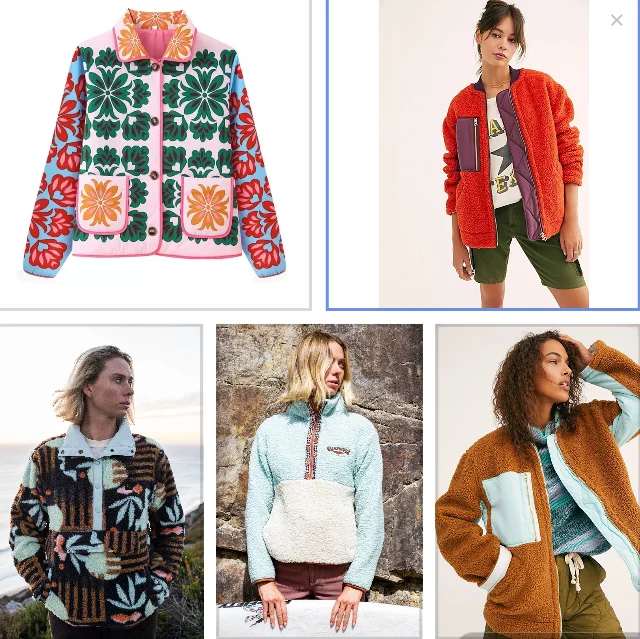 A new style of loose, casual and warm Spanish coat with contrasting colors for export