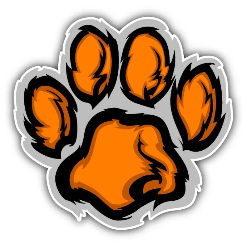 

Car decoration stickers Tiger Paw Graphic Mascot Car Bumper Sticker Decal 15CM PVCKK
