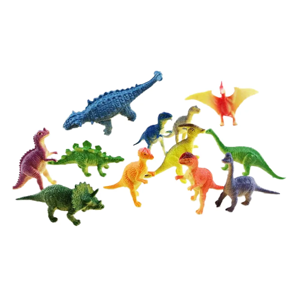 

12pcs Dinosaurs Toy Set Plastic Simulation Dinosaurs Model Toy for Kids Children(Mixed Pattern) Dinosaur Toys