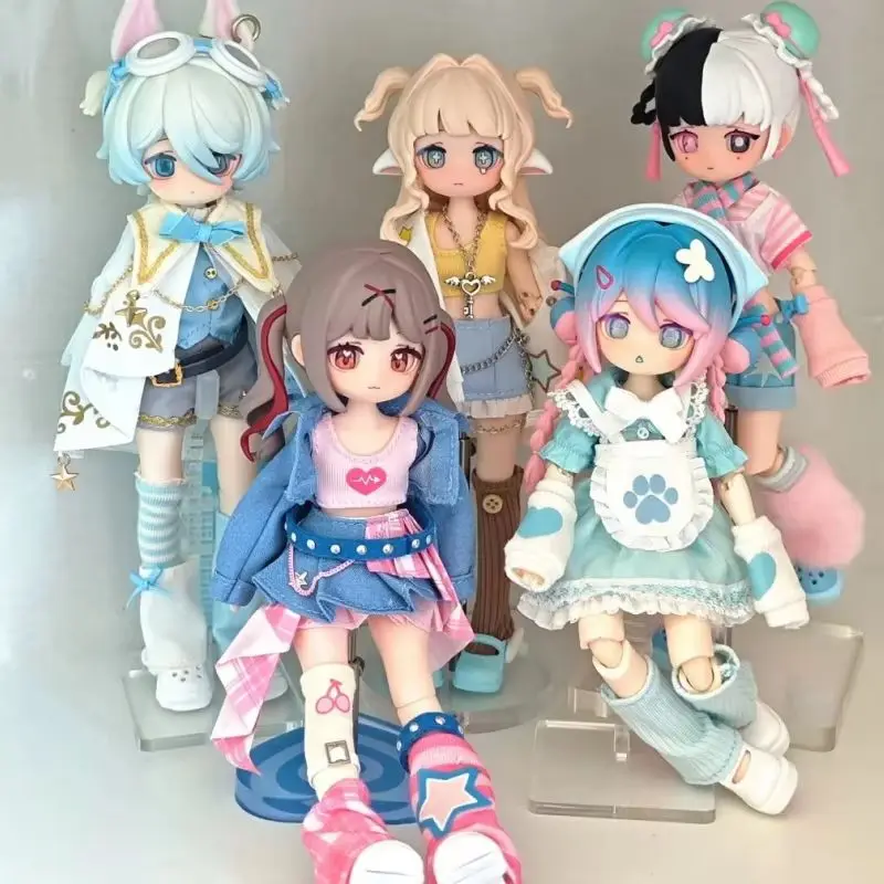 재고 있음 정통 자유 주최자 전자 1/12 Bjd Limited 엘리베이터 블라인드 박스 미스터리 박스 액션 애니메이션 피규어 모델 선물