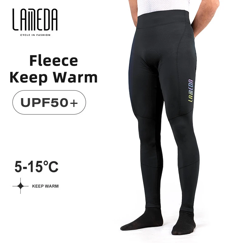 

LAMEDA Cycling Pants For Winter Autumn Fleece Warm Men Bicycle Long Trousers Sponge Pad MTB Road Bike