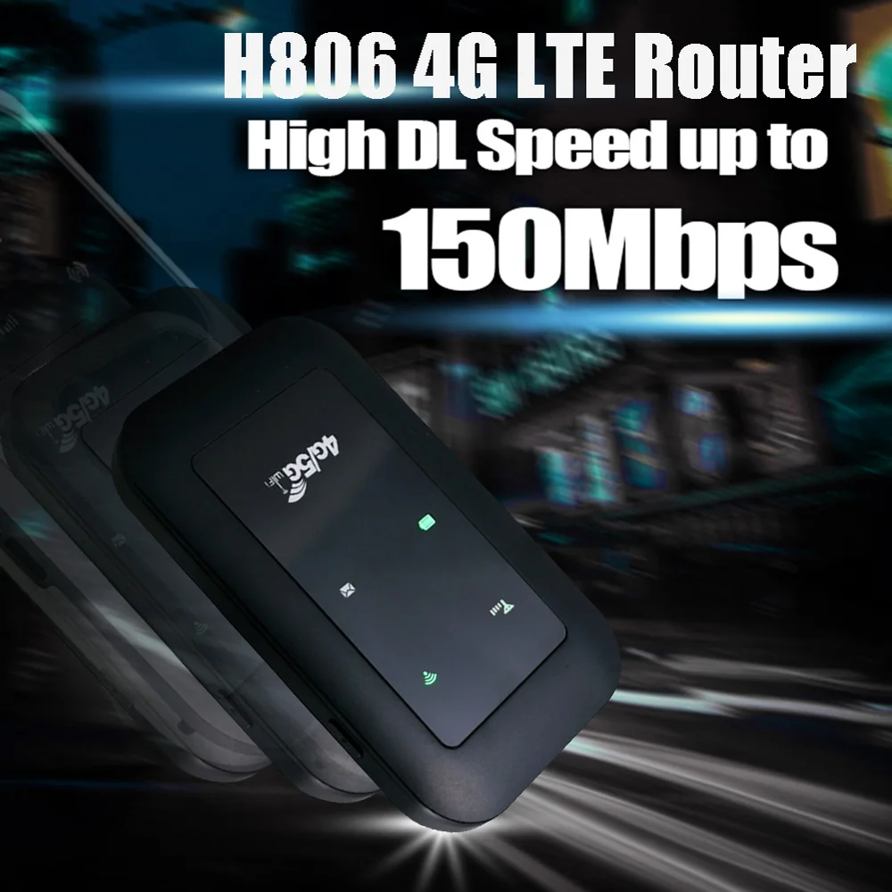 

Wi-Fi повторитель 4G LTE маршрутизатор усилитель сигнала аксессуар сетевой расширитель портативный адаптер 150 Мбит/с LTE диапазон частот B1/B3/B5/B40