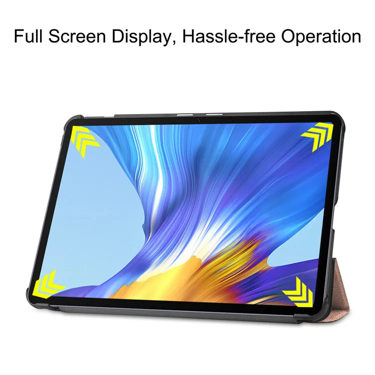 Dreifach faltbare Hülle für Huawei MatePad 10.4 mit automatischer Wake-Sleep-Funktion und stoßfester Abdeckung T5/M5 – Detail 4