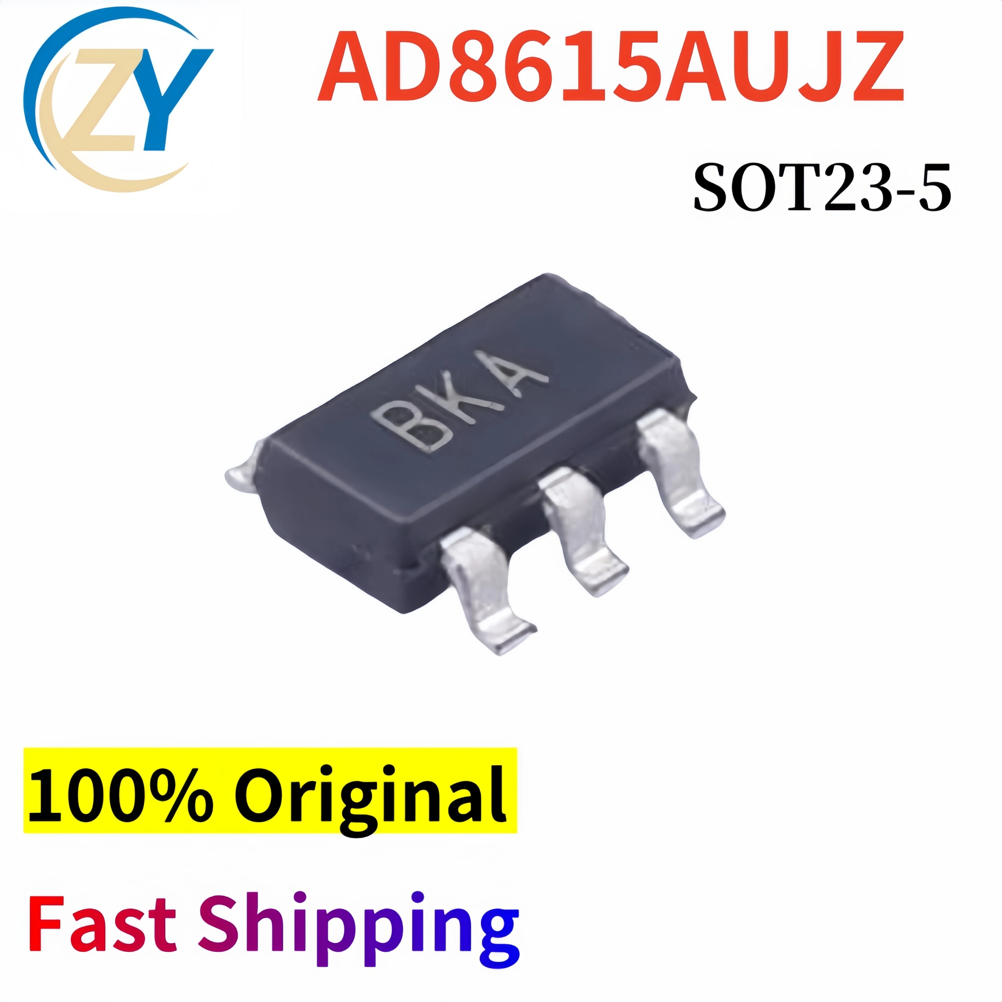 (2pcs) AD8615AUJZ Amplifiers AD8615AUJZ-REEL7 SOT23-5 AD8615 24MHz 100% Original & In Stock