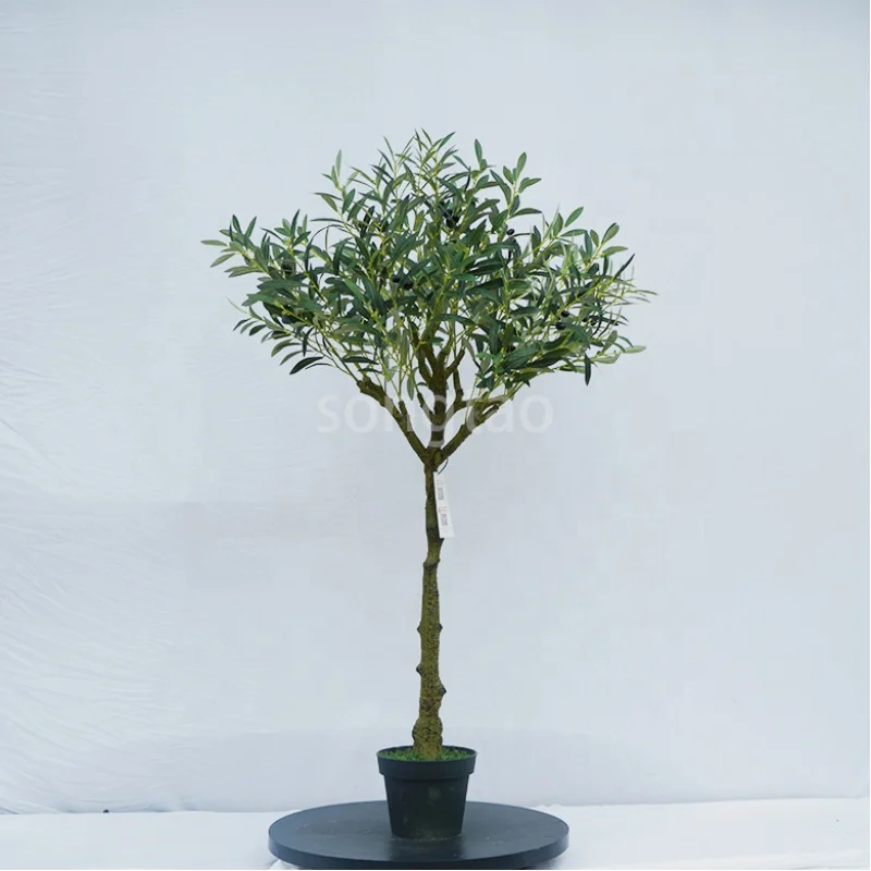 

custom.Songtao Hot sell outdoor potted green artificial plants home decoration plastic bonsai tree garden ornament