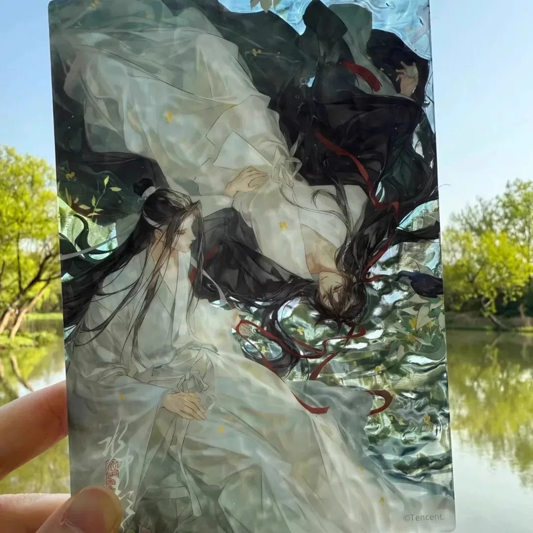 Грандмастер волшебной дороги, Water Shadow, Water Ripple Косплей, Wei Wuxian Blue Forgetting Machine, Прозрачная карта