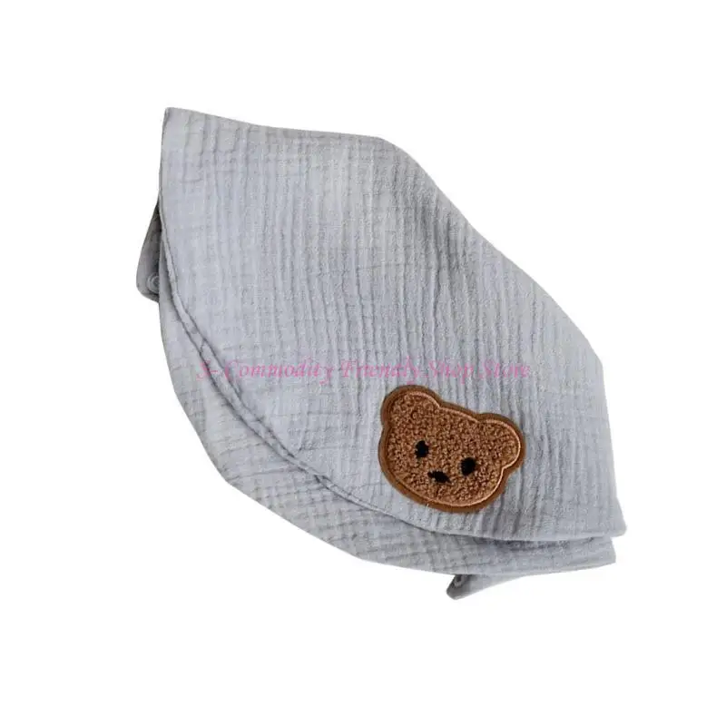 

85AE Infants Drooling Bib Bandana Scarf 2-Layer Soft and Breathable Toddler Saliva Towel for Newborns Baby Burping Cloth