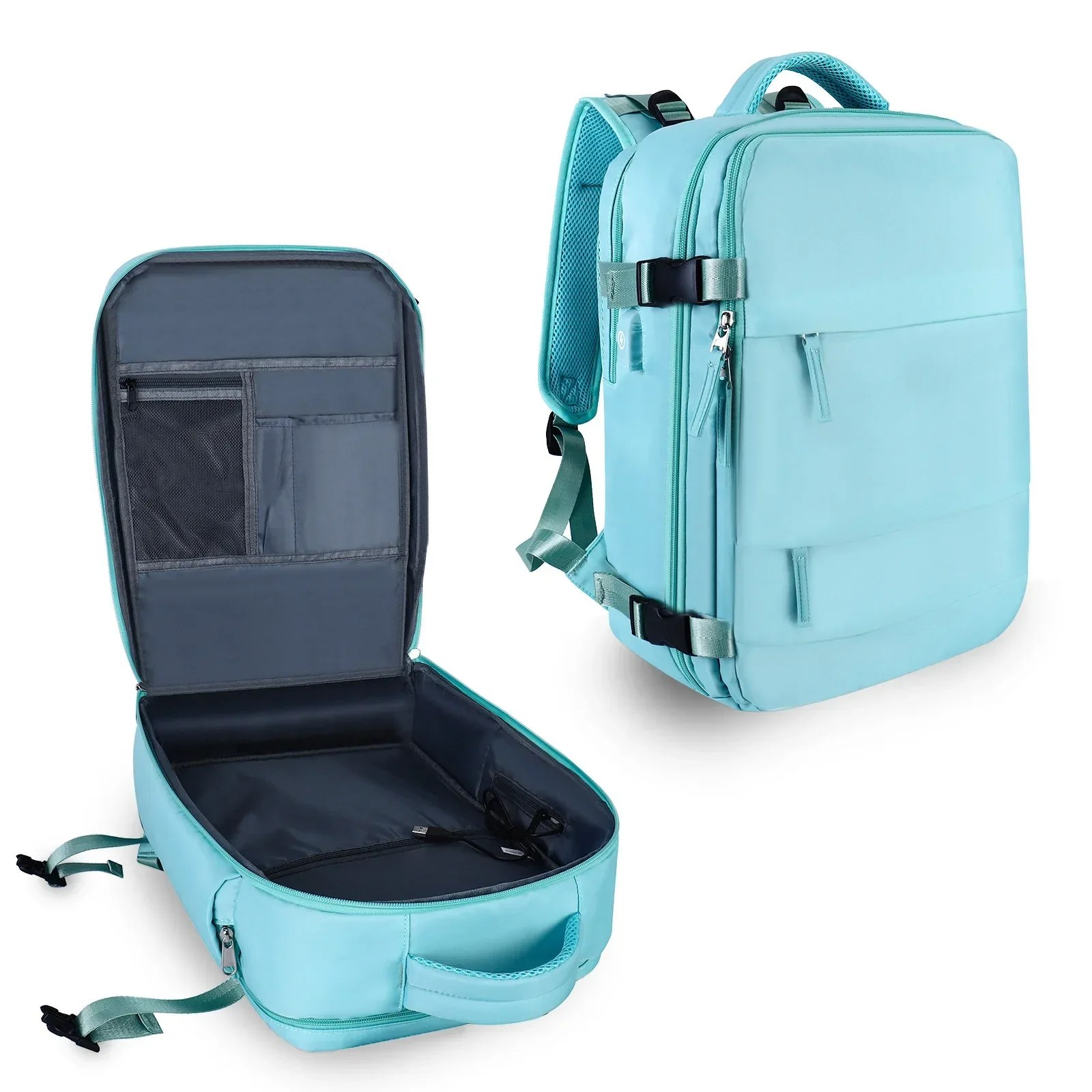 Women's Casual Bag Notebook Bagpacks Women Travel Backpack Airplane Large Capacity Multi-Function Luggage Lightweight Waterproof