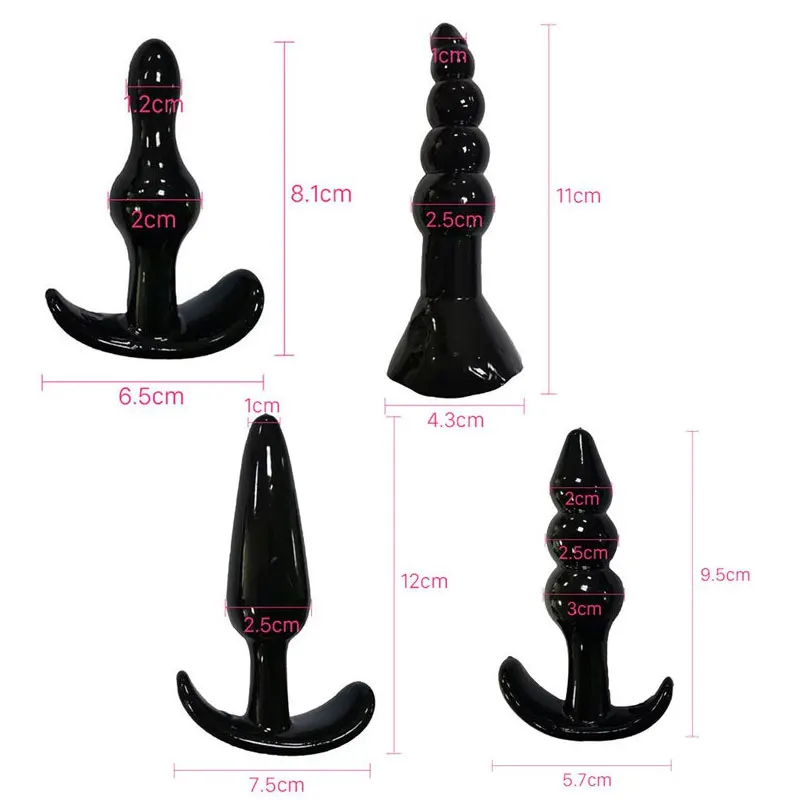 4/5/7/8Pcs/Set Silicone Butt Plug Dildo Masturbation Anal Plug Vaginal Plug Sex Toys Combination Anal Bead Dilator Toys for Gay - Image 4