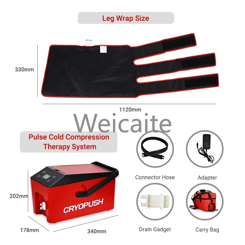 Sports Recovery Rehabilitation  Compression Therapy Leg Ice  Cold Massage Machine Easy To Use Be  Carry About