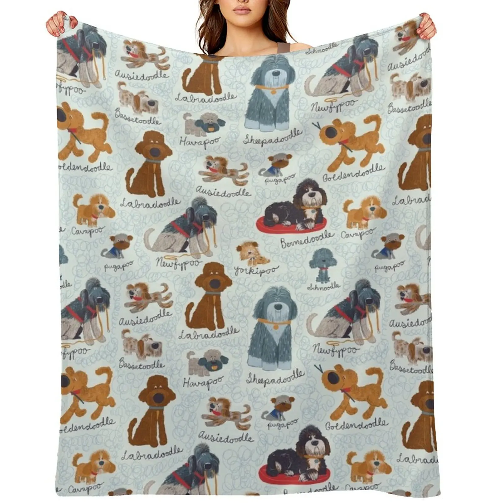 

Oodles of Doodles Throw Blanket Thin Shaggy blankets and throws Single Blankets