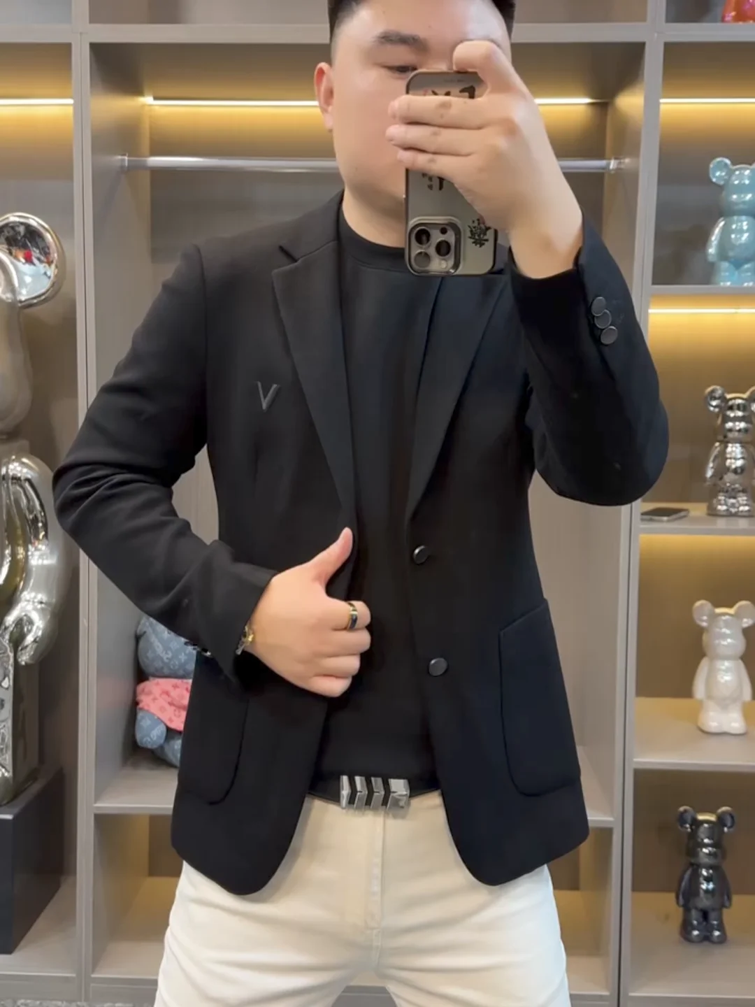 

Spring Autumn Men's Casual Suit Jaet Comfortable High Quali Faionable Versatile Ele European Sle Haome