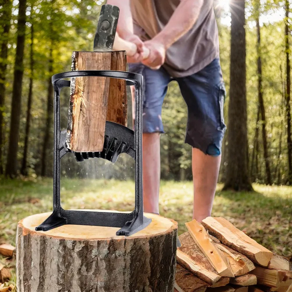 

Firewood Wood Splitter Manual Kindling Cracker Heavy Duty Wood Splitting Wedge for Outdoors Garden Tool