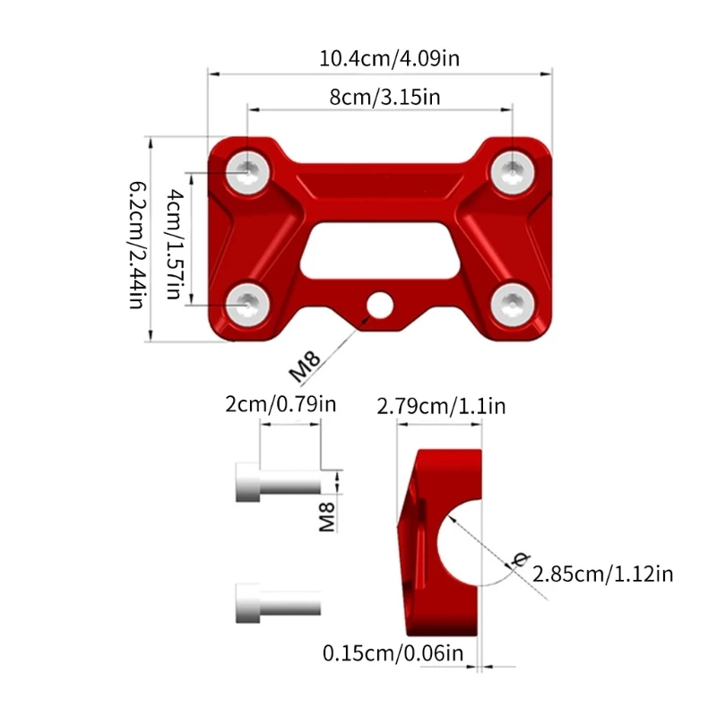 Motorcycle Handlebar Rise Blocks Handlebar Risers Mount for CB650R CB400F NX400