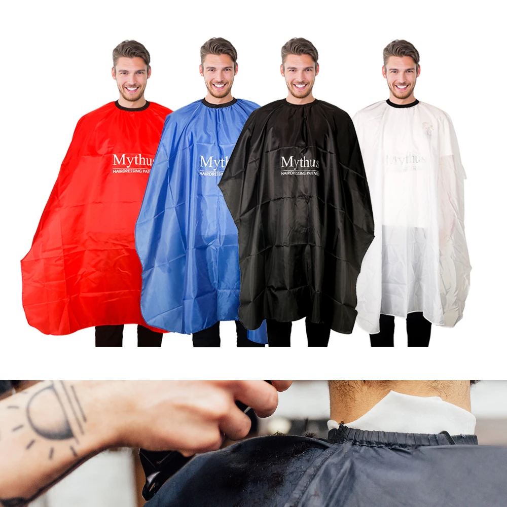 Mythus Newest Anti Static Hairdresser Apron Professional Barber Hair Cutting Cape Salon Cloth Adult Polyester Gown hairdresser