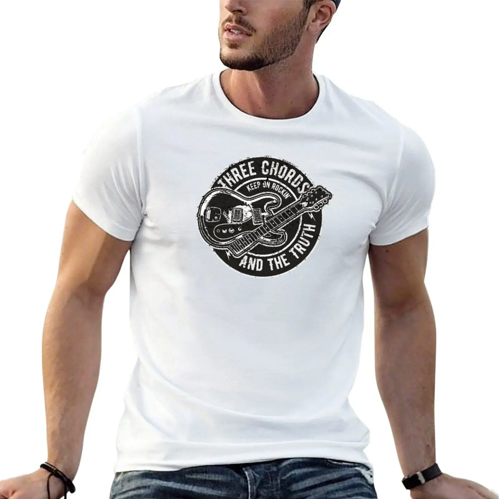 Three Chords and the Truth T-Shirt gifts for boyfriend customizeds mens tall t shirts