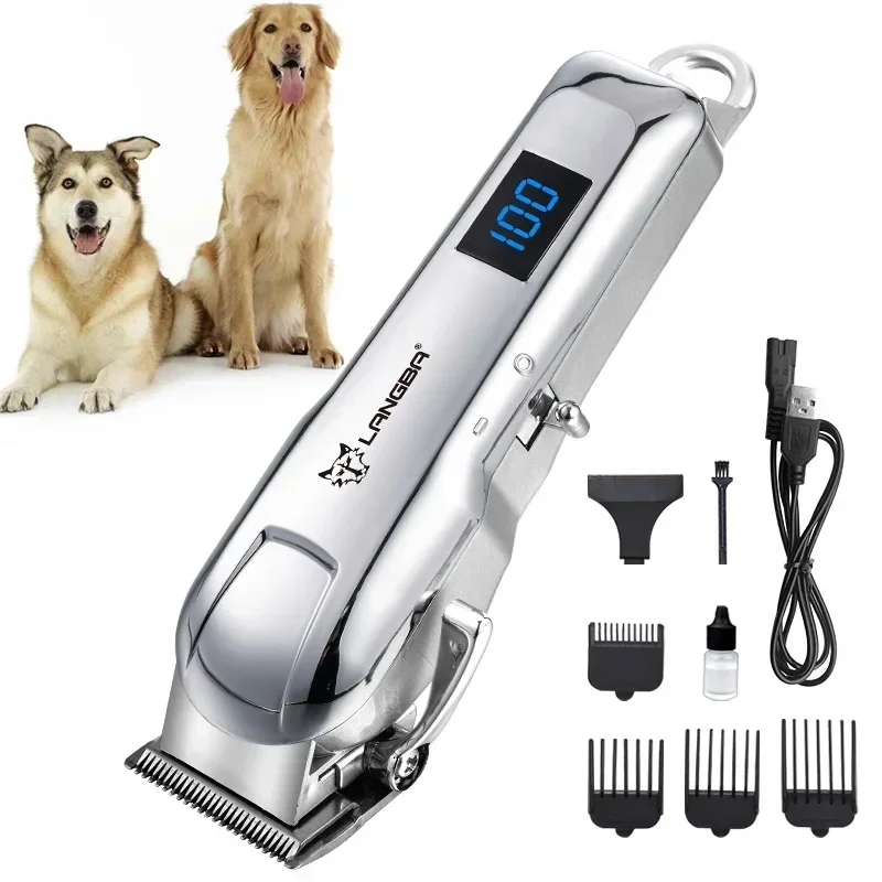

Wolf Ba Pet Haircut Rechargeable Shaver Electric Fader Dog Cat Pet Electric Push Scissor