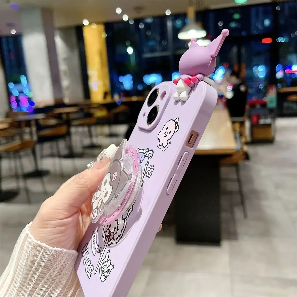 Sanrio Kuromi Pochacco Custodie per telefoni carini per iPhone 16 15 14 13 12 11 Pro Max Mini XR XS MAX 8X7 SE Plus Custodia morbida in silicone