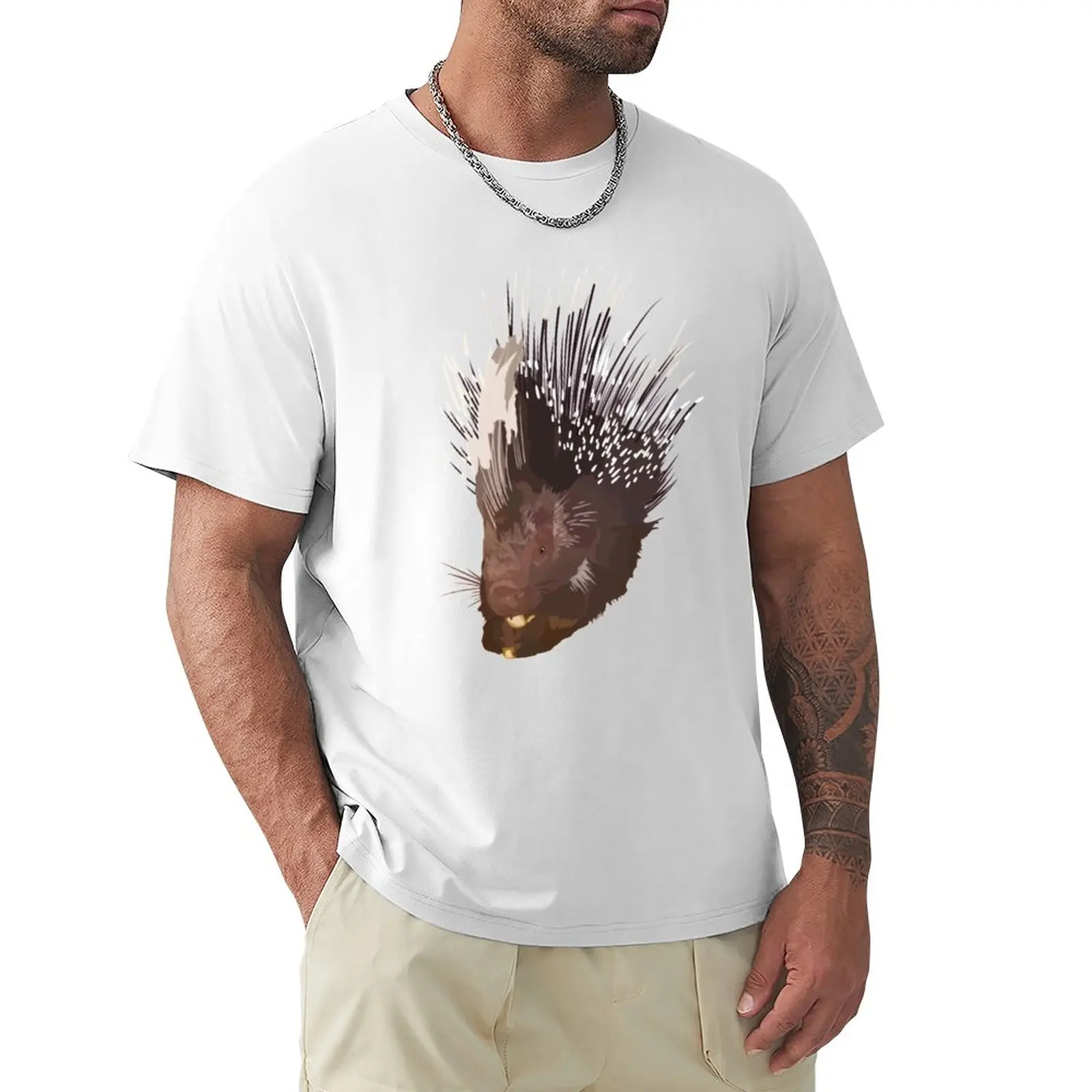 A is for African Crested Porcupine T-Shirt sweat animal prinfor boys sublime t shirts for men pack