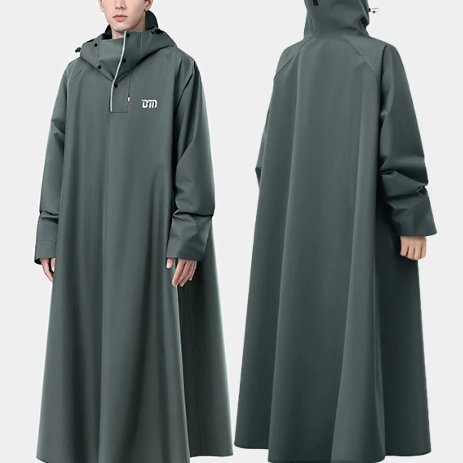 ロングレインコート 防雨 レインウェア レインケープ スポーツイベント 旅行 サイクリング用 142cm