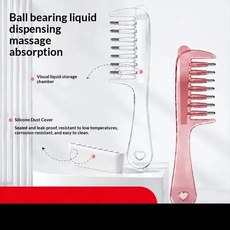 New Multi-Function Mini Portable Head Applicator Comb Anti-Frizz Hair Care Hair Firming Applicator Scalp Nourish Anti-Static