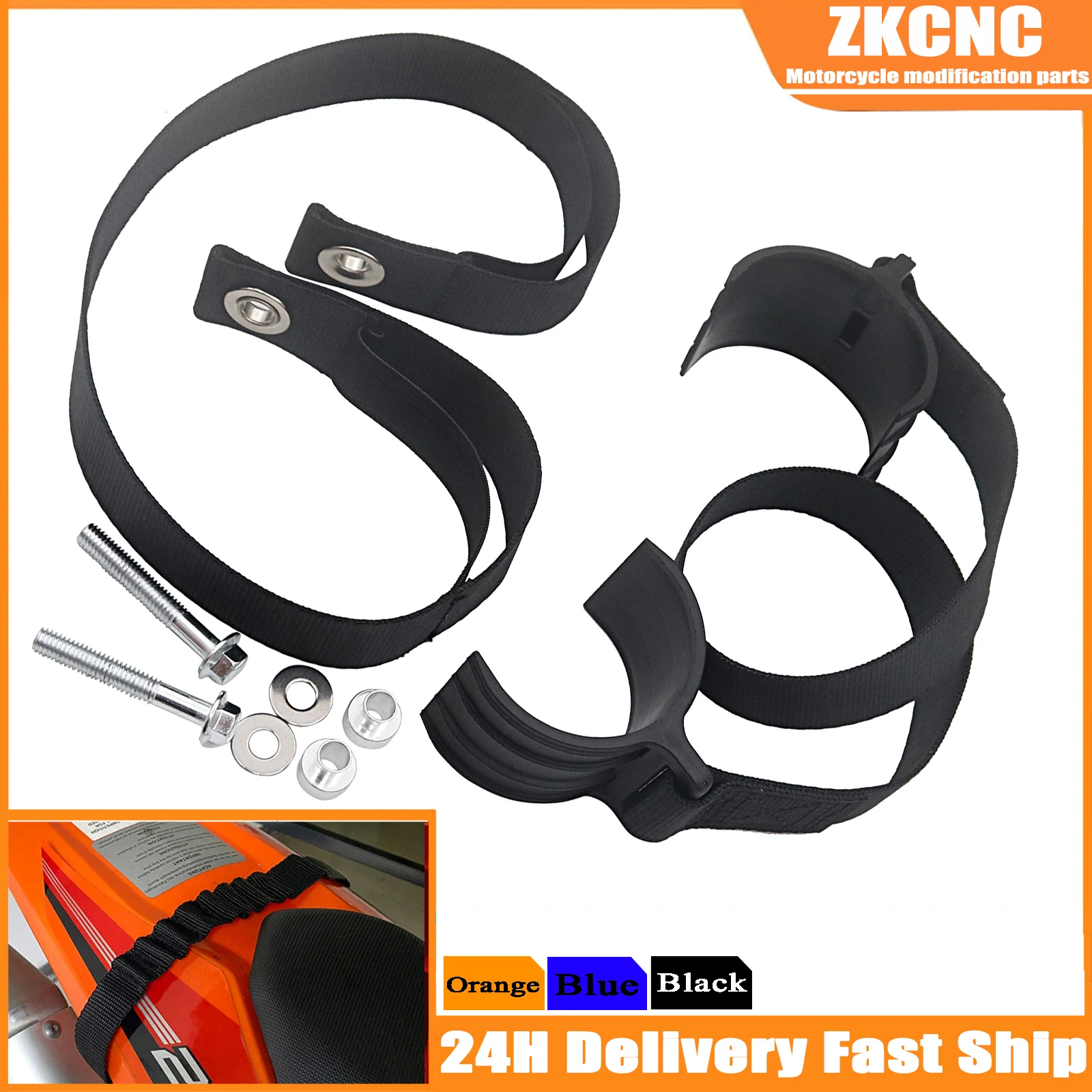 Motorcycle Front Rear Rescue Strap Pull Sling Belt Leashes For KTM XCFW250 EXCF SXF XCF XCFW XCW EXC SMR 350 450 505 530