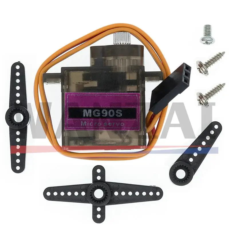 1pcs MG90S Metal gear  Digital 9g Servo For Rc Helicopter plane boat car MG90 9G