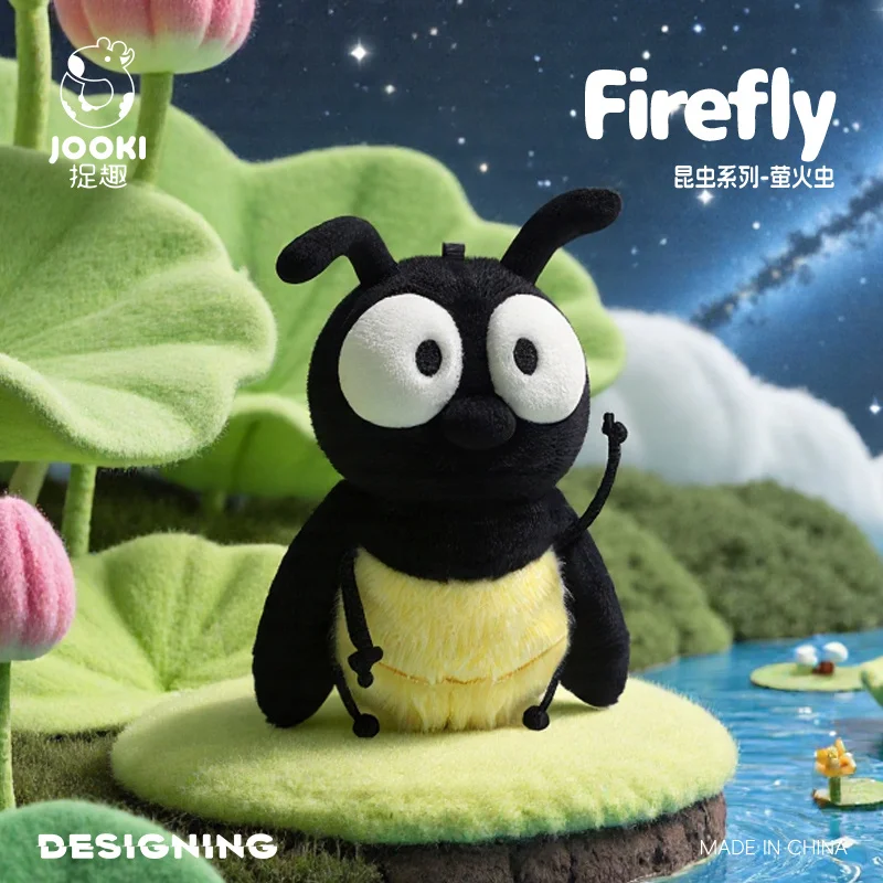 

18cm Firefly Plush Toy Cute Pillow Girl Birthday Gift Soft Stuffed Animal Doll Cartoon Insect Glowing Firefly Kawaii Room Decor