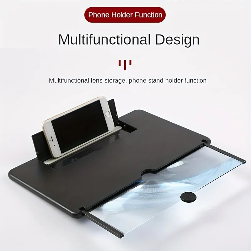 10 12 Inch Anti Blue Light Screen Magnifier Eye Protection HD Enlarged Amplifier Foldable Desktop Support Clear Visual Eye Care