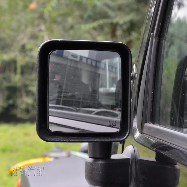 

For Jeep Wrangler 11-17 Car rearview mirror Side Rearview Mirror Glass Anti-fog Defrosting Door Wing Mirror