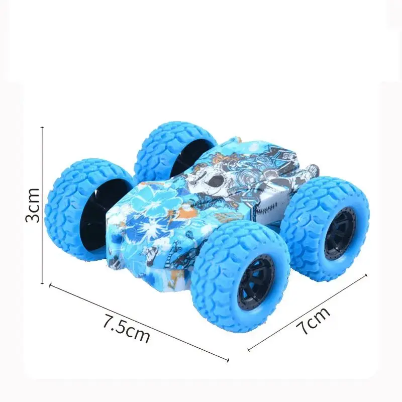 Children\'s toy car fun double-sided car inertial safety anti-collision anti-fall Kid\'s anti-fall model sliding off-road vehicle