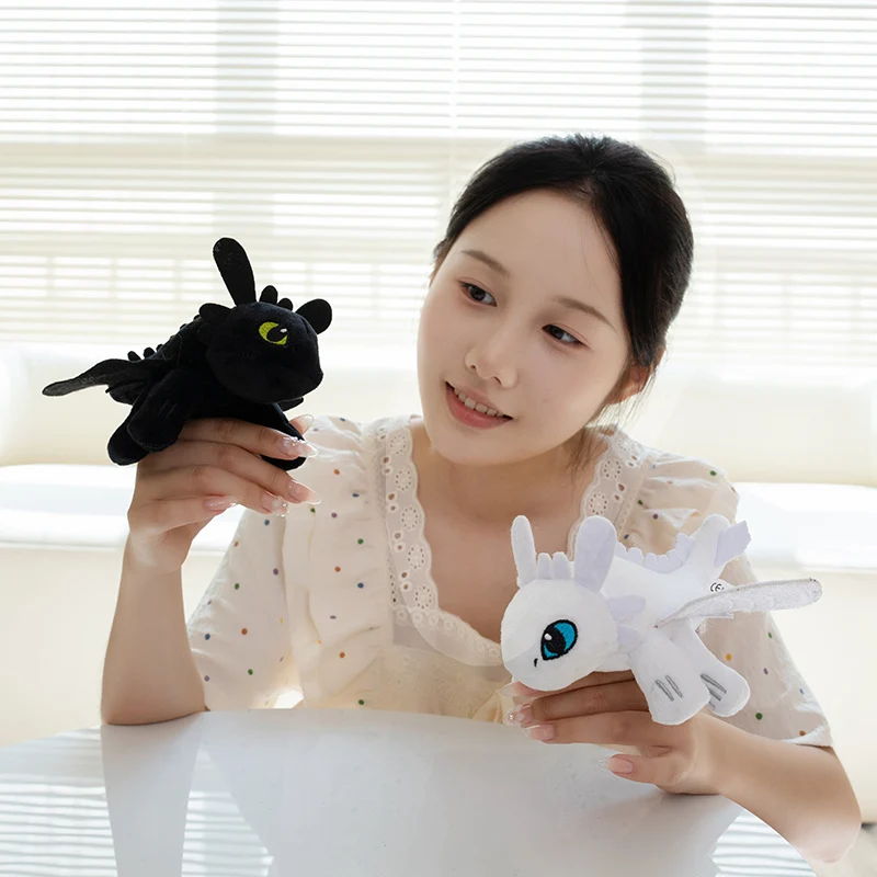 Lovely Toothless Plushies Cartoon Stuffed Flying Dragon Plush Toy Light Fury Dragon Animals Doll Figures Birthday Gifts