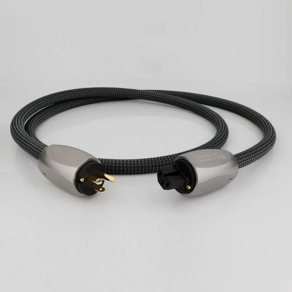 HIFI CRYO196 Stromkabel US/EU/AU Audiophiles Netzkabel für Verstärker CD-Player EU-Stromleitung Grünes Geflecht Hifi-Stromkabel – Detail 16