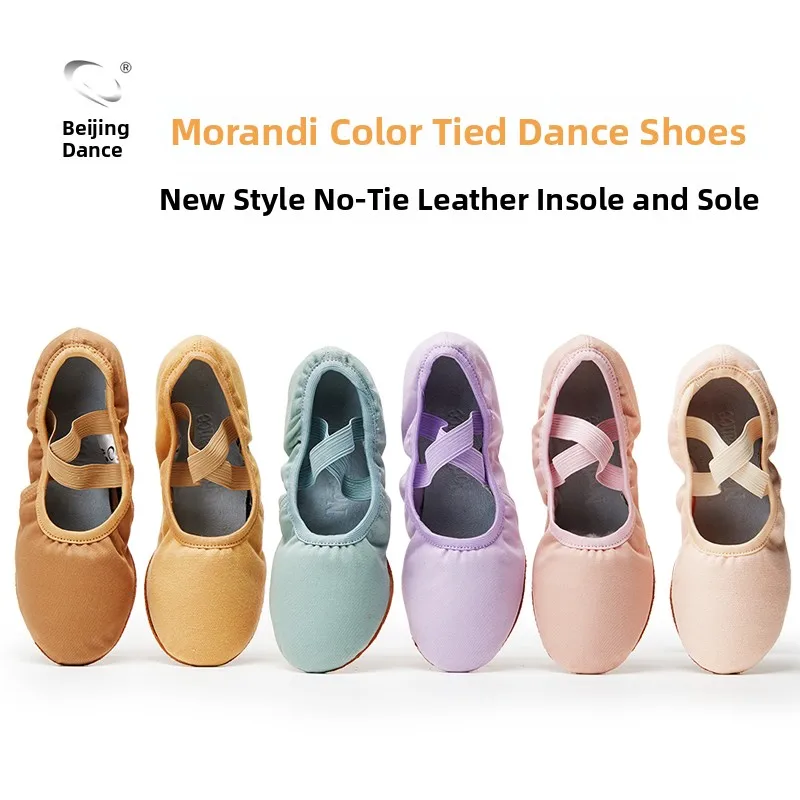 

Beiwu Women's Ballet Dance oes with Heel Medium Heel National Ballet Dance Soft Bot Practice oes Summer Adult Teacher ...