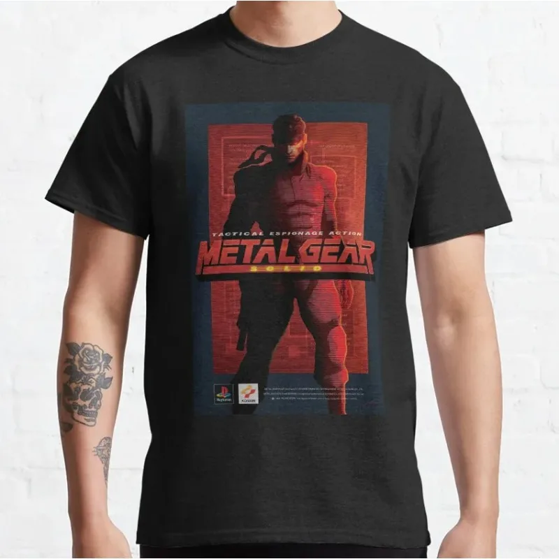 

2025 new model Gear Solid Snake Big MGSV Foxhound The Phantom Pain Pure Cotton Large Size Printed T-shirt for Men26