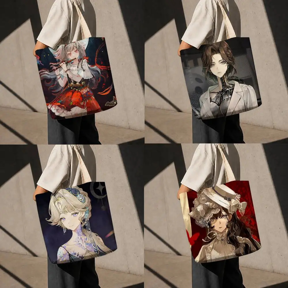 R-Reverse 1999 Game  Reusable Foldable Canvas Tote Bag for Shopping and Daily Use