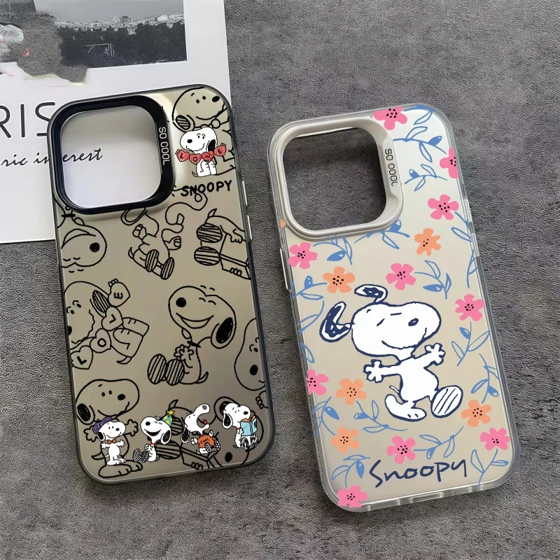 

Чехол для Xiaomi Redmi Note 13 14 Pro Plus 12 Pro Redmi 15C 15 A5 A3 14C 13C 12C 10C, чехол для телефона, жесткий лазерный мультяшный милый снупи