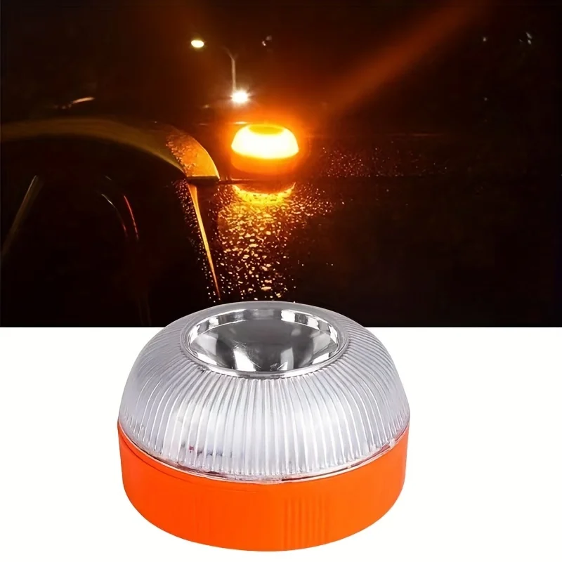 Led Car Emergency Light Flashlight Magnetic Induction Strobe Road Accident Lamp Beacon Safety Accessory