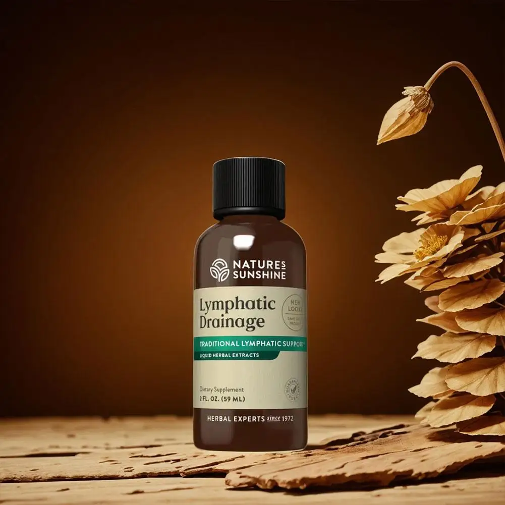 60 مل محلول الفم اللمفاوي النباتات الطبيعية المحمولة عن طريق الفم السائل مكمل الرعاية الصحية اليومية