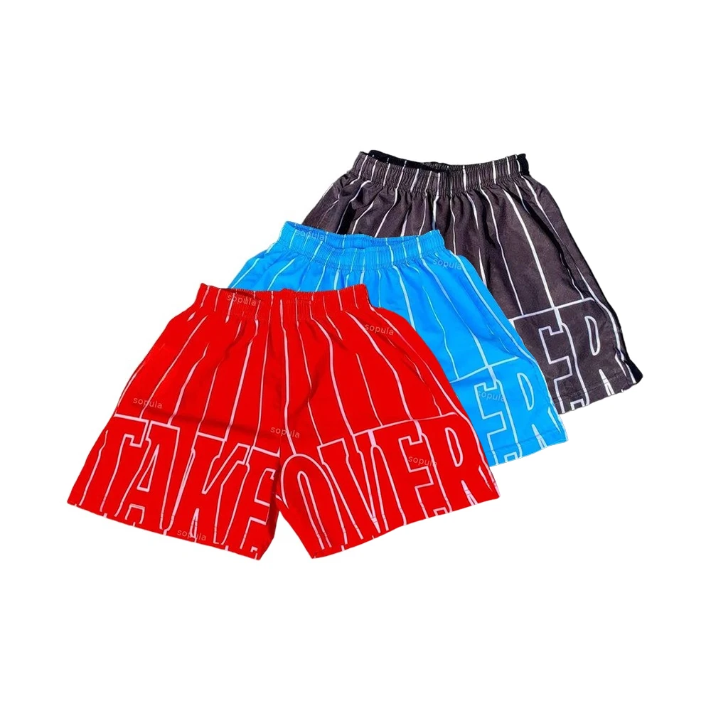 

High Quality Sport Training Breathable Fashionable Shorts Fun Text Graphic Print Shorts Streetwear Men Fashion Casual Shorts