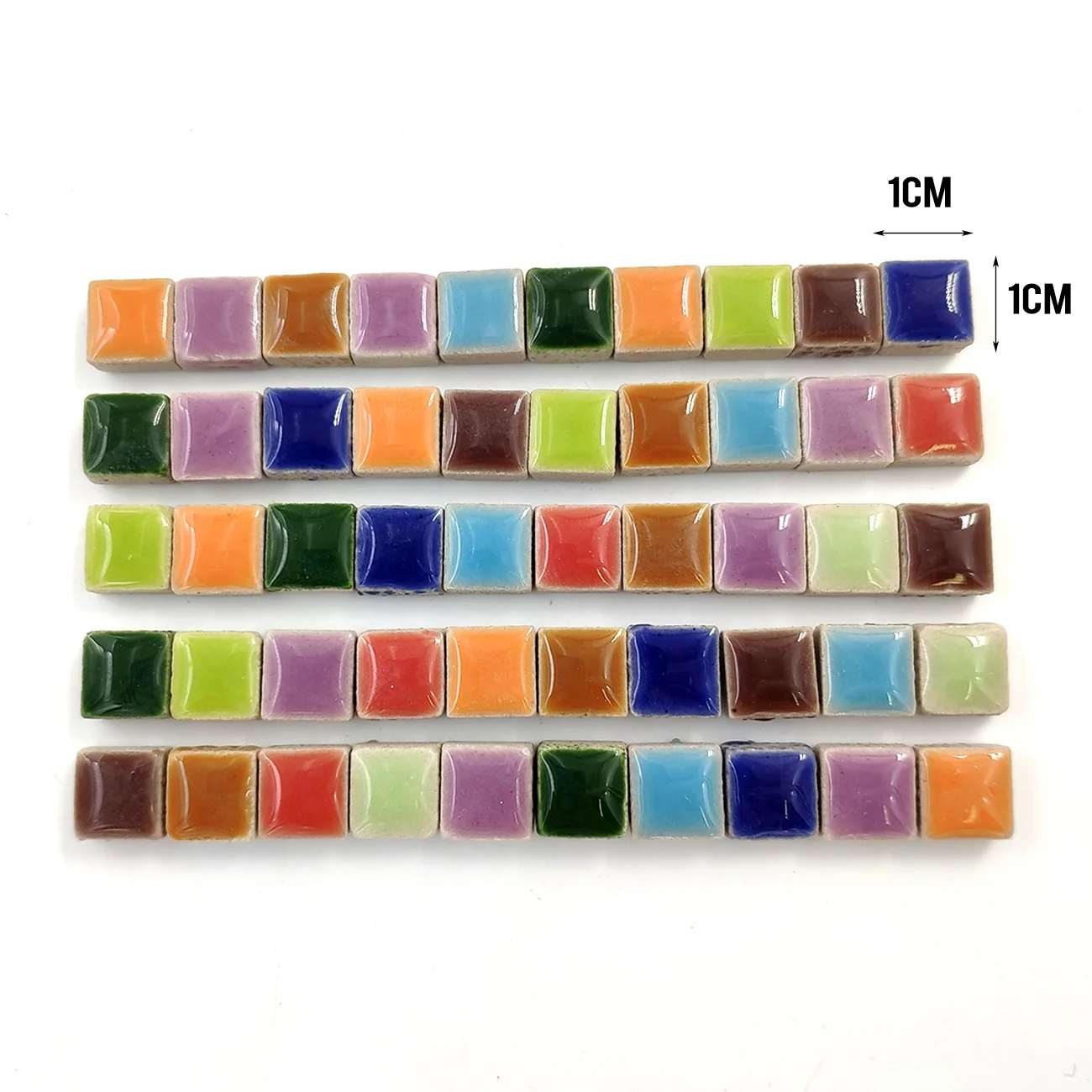 100g DIY Ceramic Mosaic Tiles Glass Mirror Handmade Ornaments Tiles Wall Crafts Colorful Crystal for Decorative Materials arte