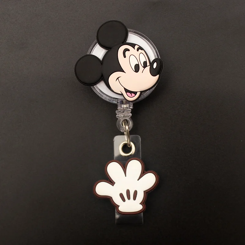 Porte-Badge rétractable Style Mickey et Minnie, porte-carte d\'infirmière et de médecin, fournitures de cartes nominatives pour bureau et hôpital