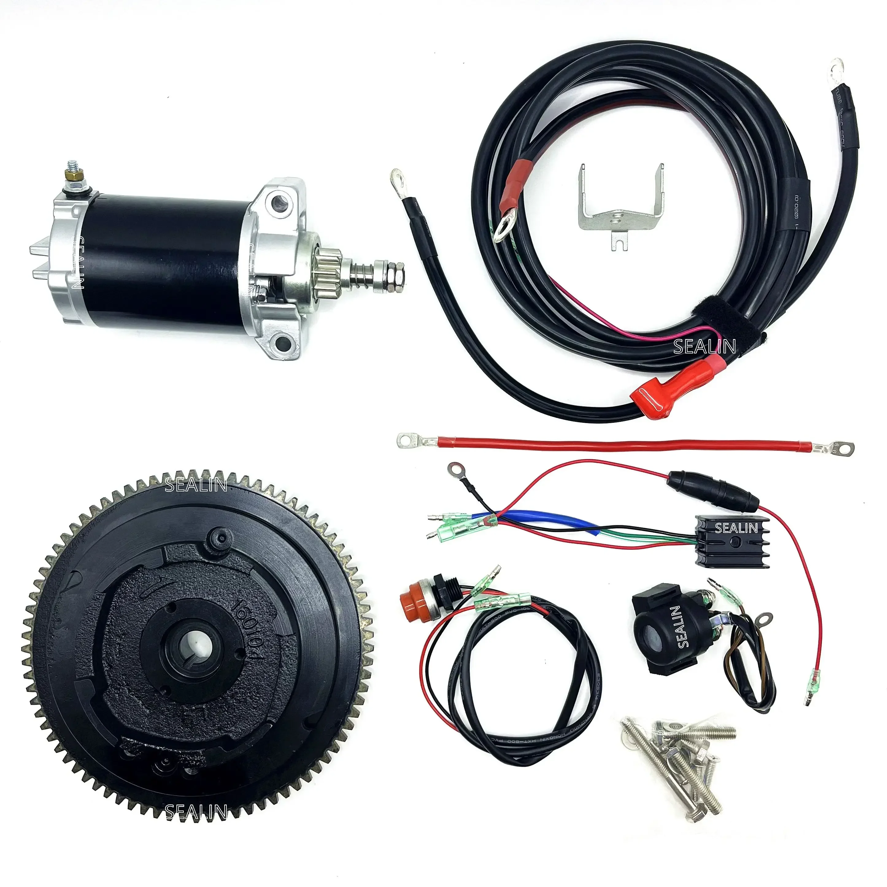 Electric Start Conversion Kit For PARSUN 4 STROKE 15HP F15BMS F15BML F15BWS F15BWL F15FWS F15FWL