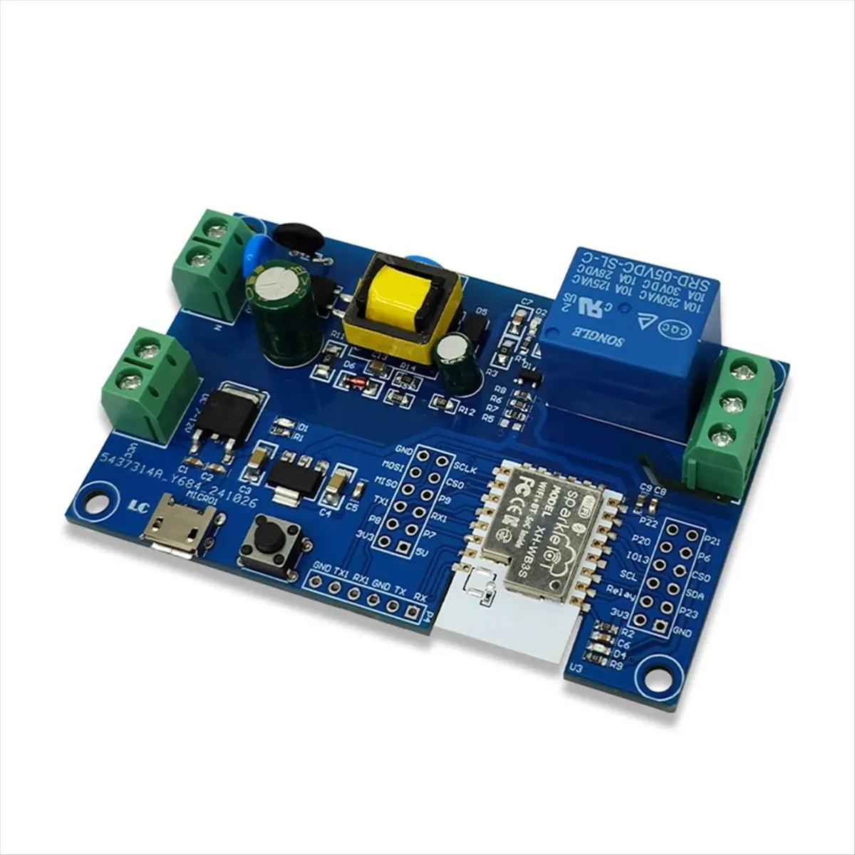 【a19r】modulo-de-rele-wifi-bluetooth-bk7238-com-placa-de-desenvolvimento-e-fonte-de-alimentacao-para-aplicacoes-de-controle-remoto-em-casa