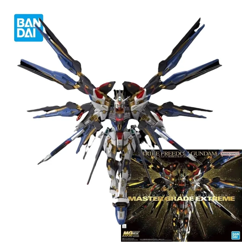 

Genuine Bandai Anime Strike Freedom Gundam ZGMF-X20A MG 1/100 Assembly Model Toys Action Figure Gifts Collection Children Boys